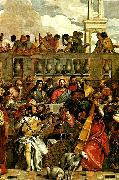 Paolo  Veronese details of marriage feast at cana oil on canvas